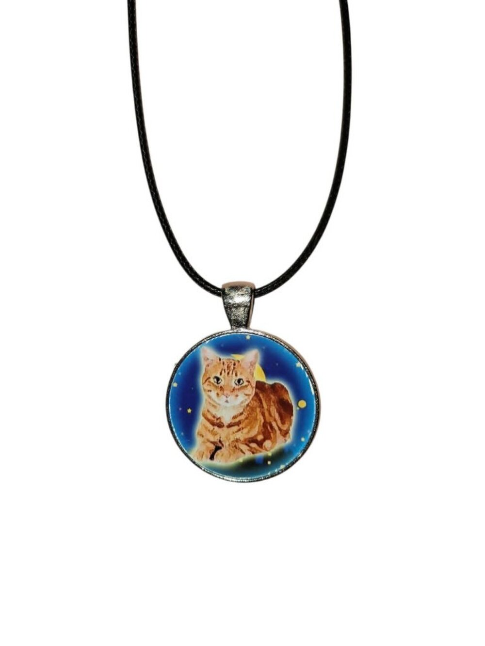 cat lover handmade pendant necklace